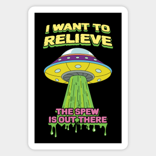I Want To Relieve - Puke Humor Magnet
